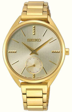 Seiko Ladies Gold Tone Watch - SRKZ50P1