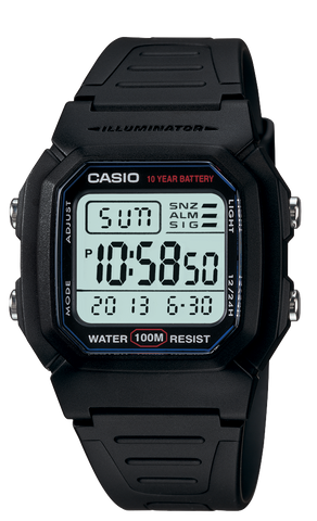 Casio Black Digital Watch - W800H-1AV